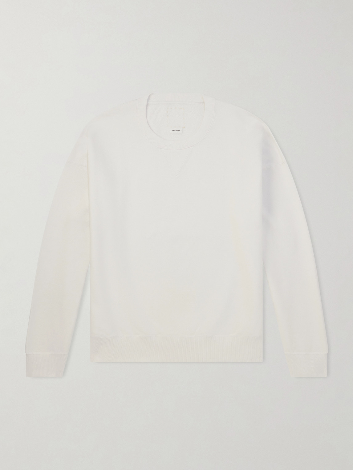 Visvim Jumbo Sb Cotton-jersey Sweatshirt In White