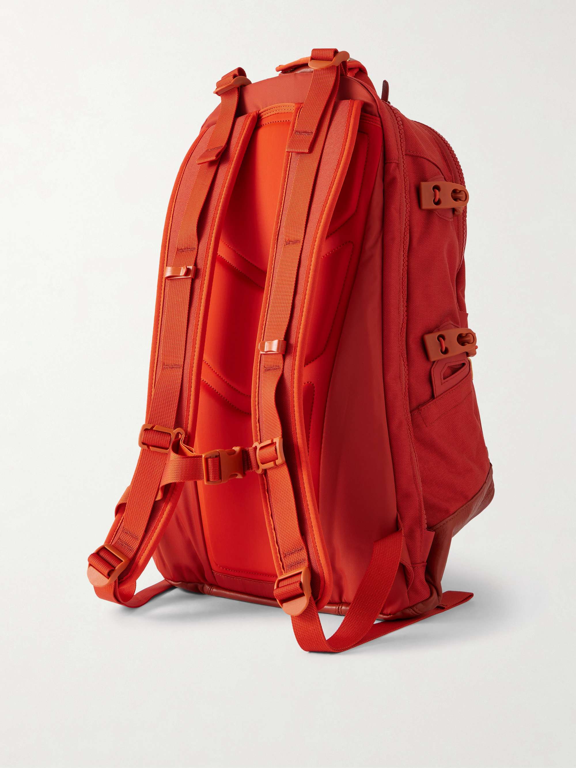 VISVIM Leather-Trimmed CORDURA® Backpack for Men | MR PORTER