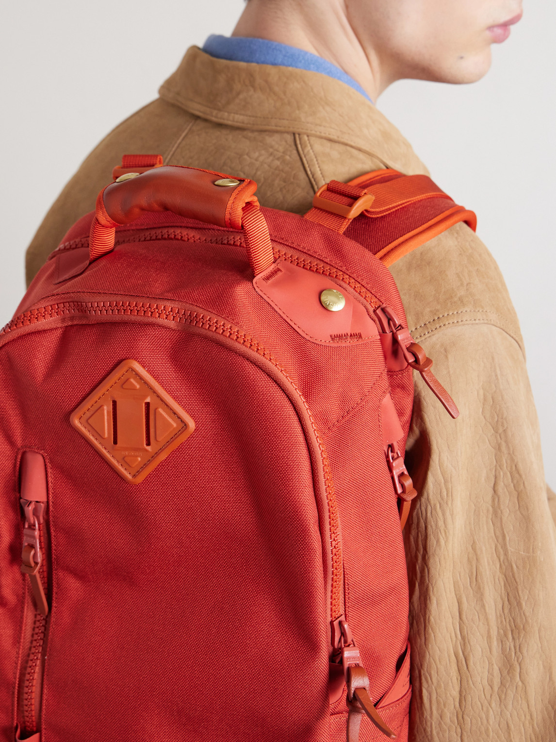 Visvim Cordura 20l Backpack In Orange