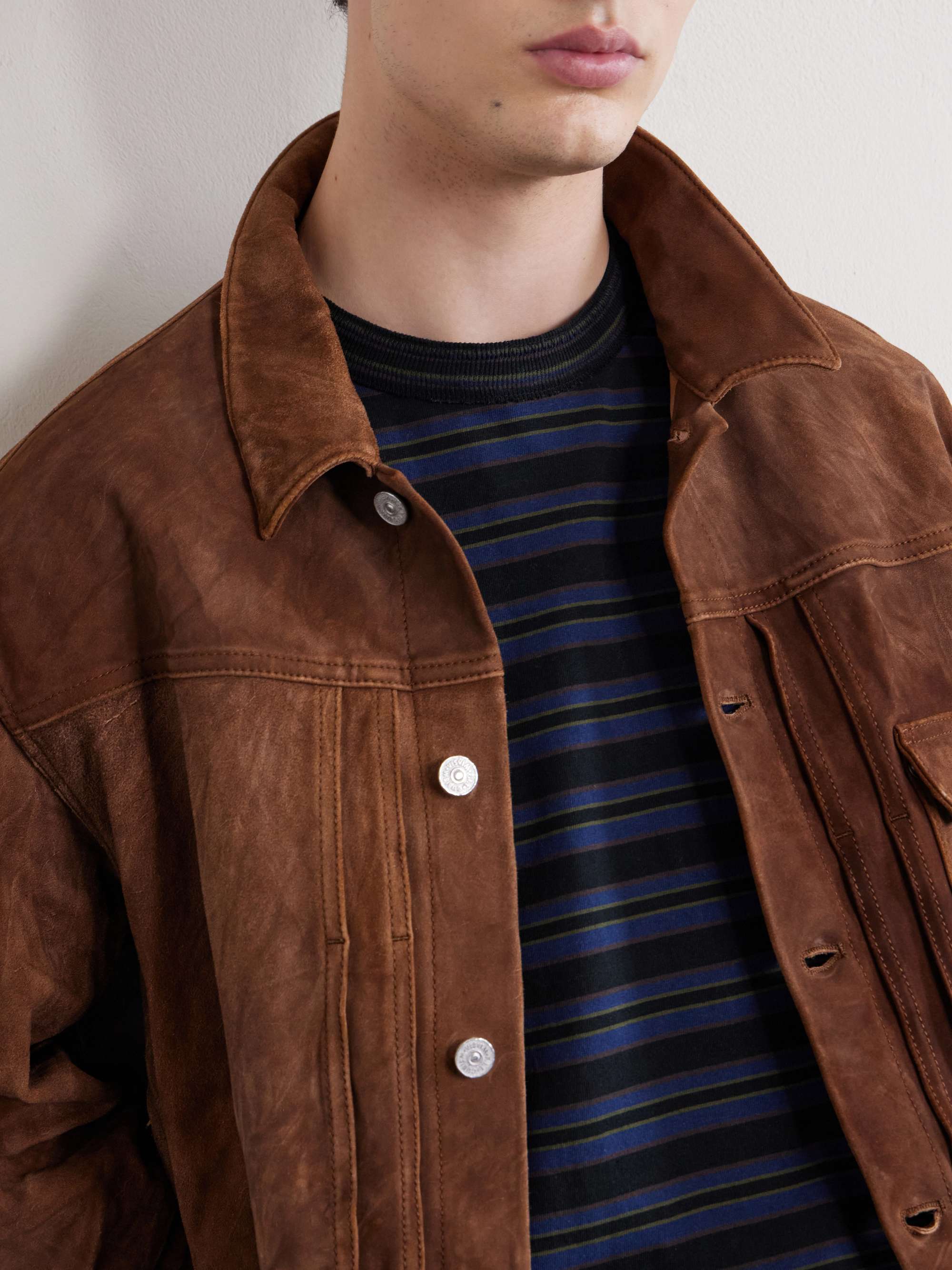 VISVIM 102X Cropped Leather Jacket for Men | MR PORTER