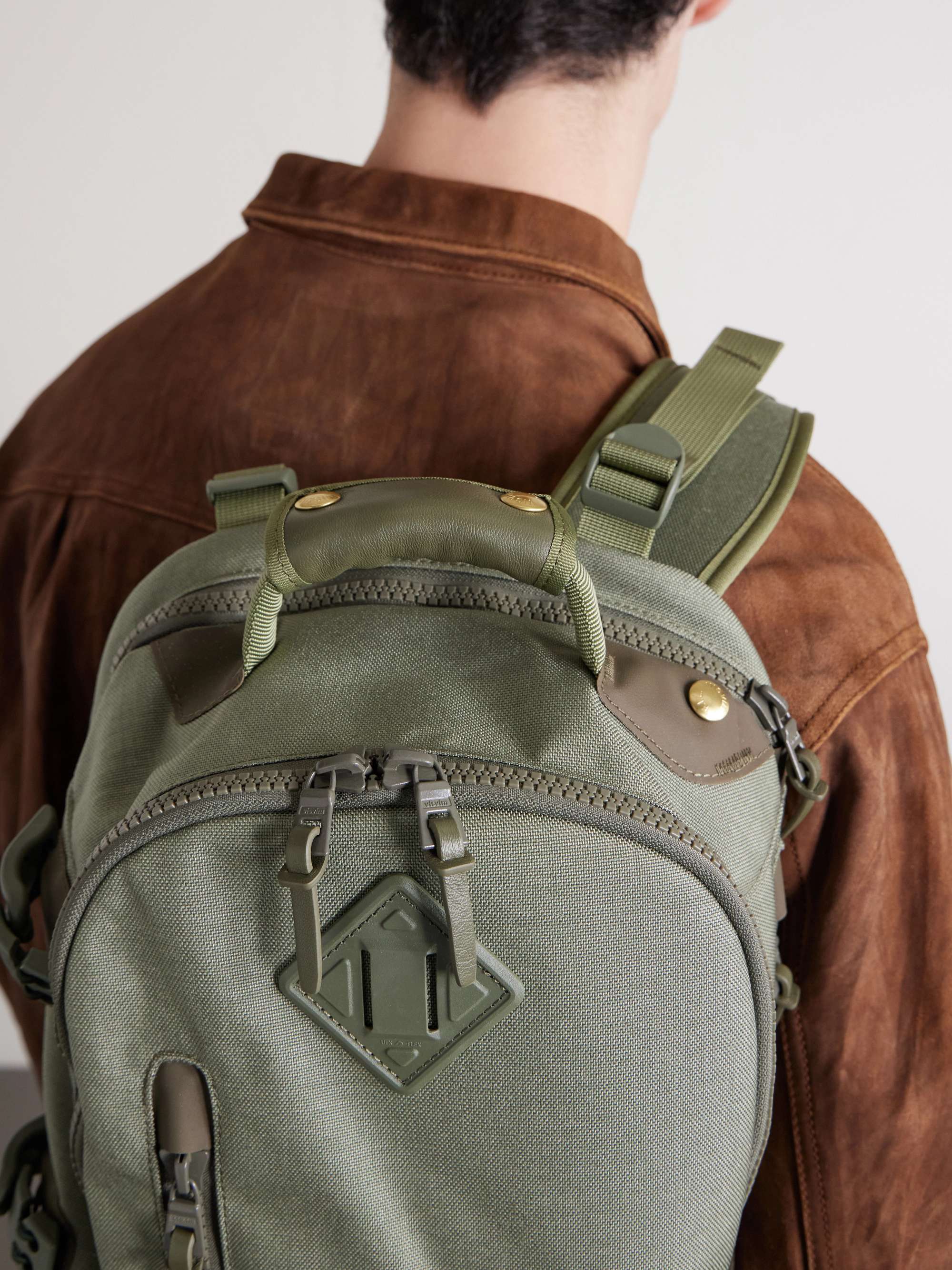 VISVIM 20L Leather-Trimmed CORDURA® Backpack for Men | MR PORTER