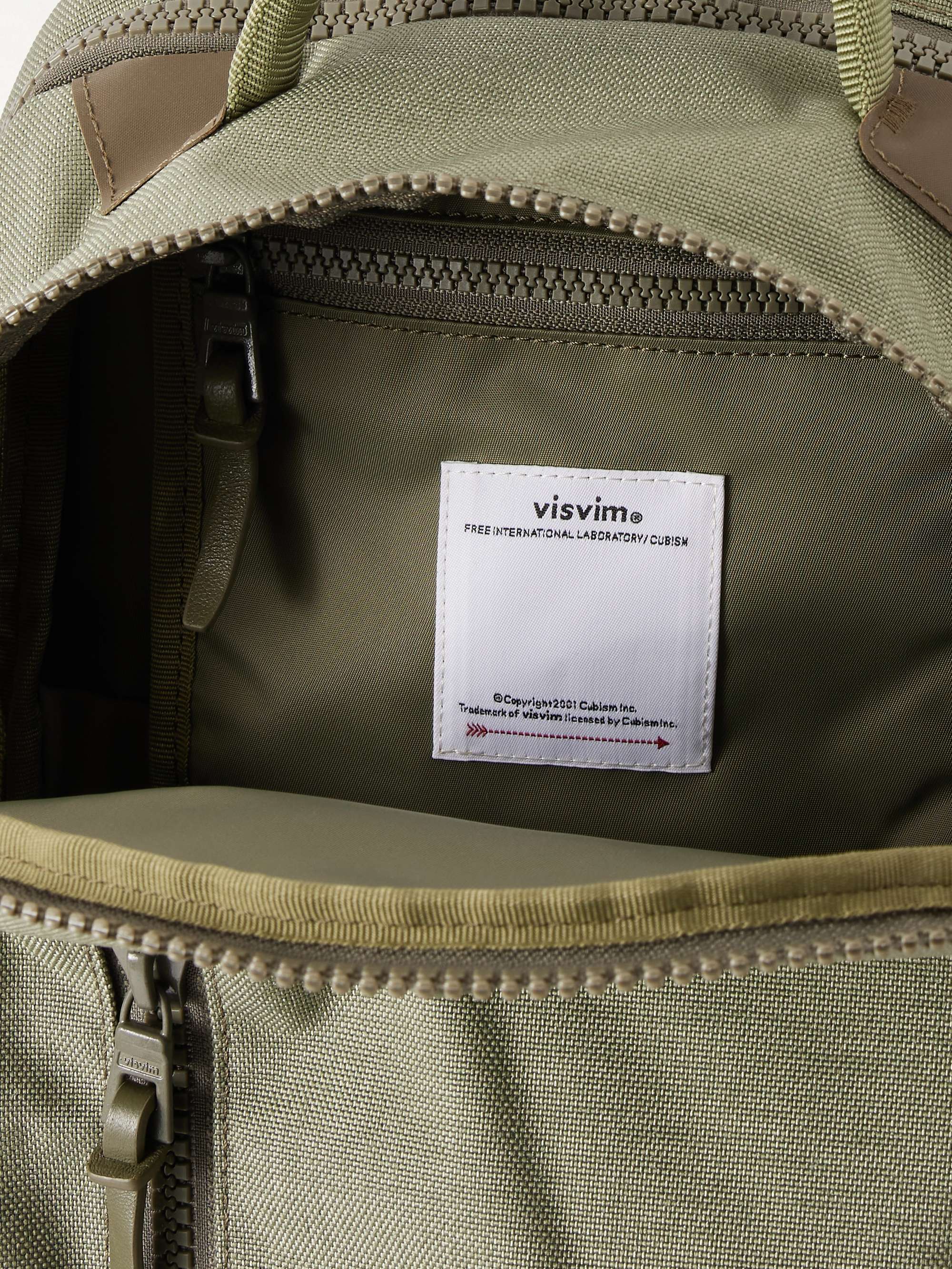 VISVIM 20L Leather-Trimmed CORDURA® Backpack for Men | MR PORTER