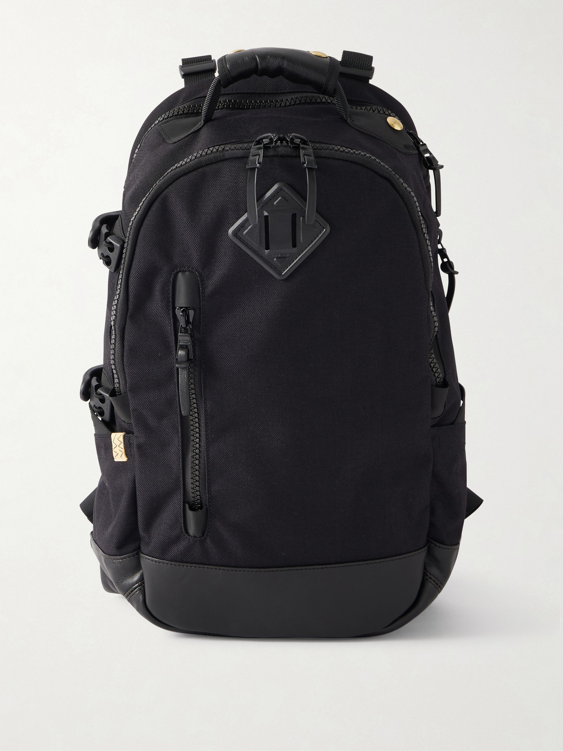 Visvim Leather-trimmed Cordura® Backpack In Black