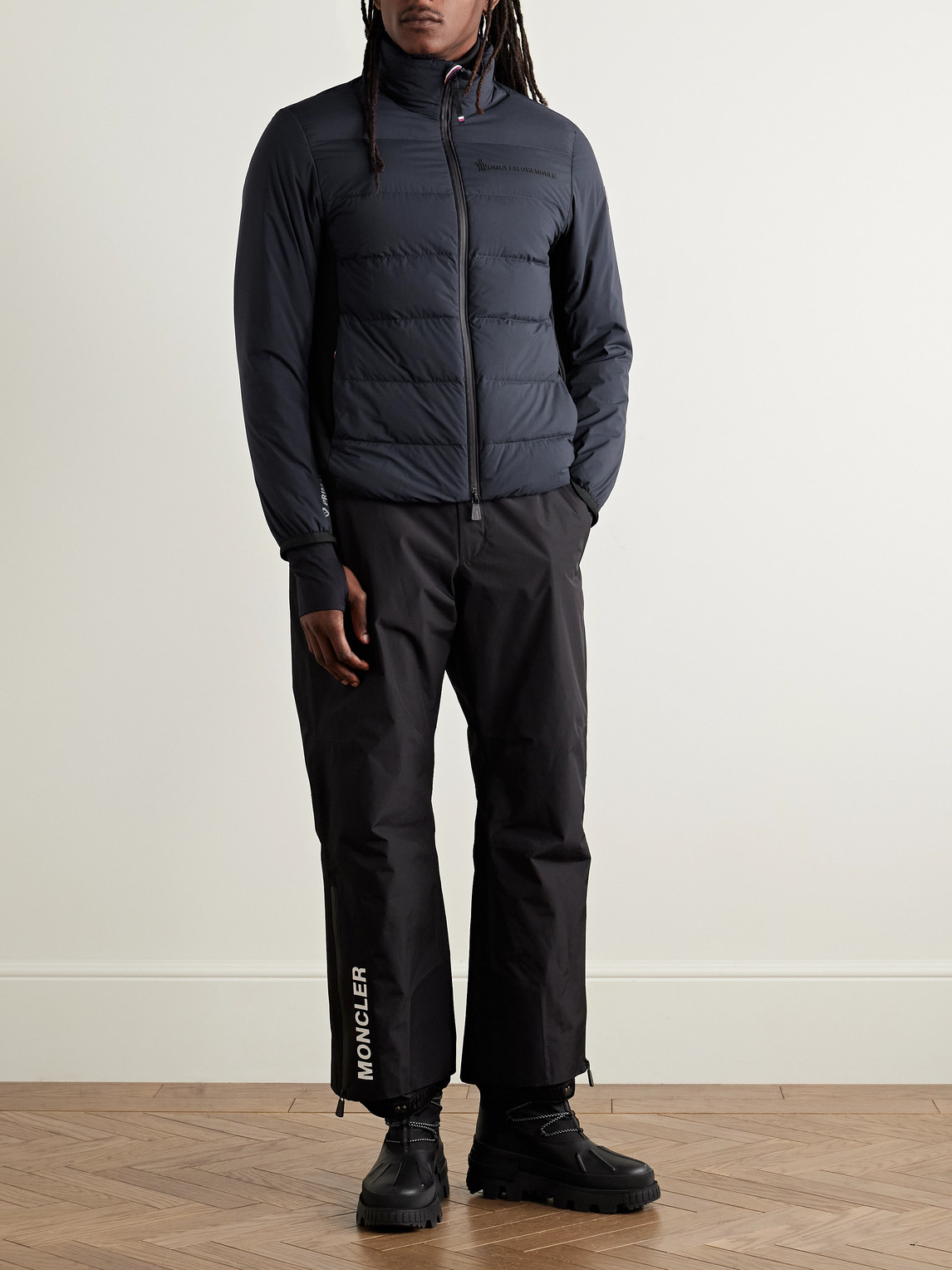 Araripe Stretch-Jersey Trimmed Quilted Down Ski Jacket — 2