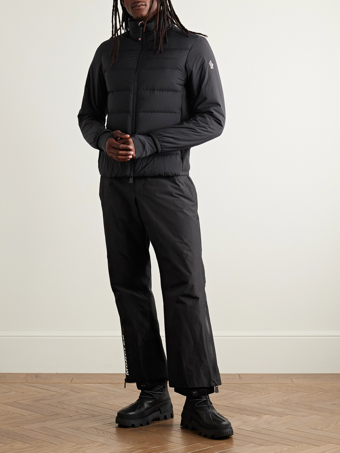 Araripe Stretch-Jersey Trimmed Quilted Down Ski Jacket — 2