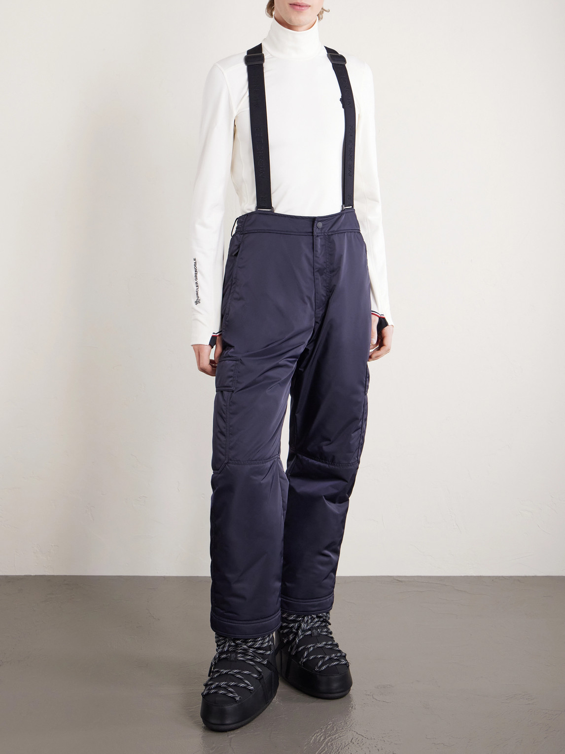 Grenoble - Wide-Leg Padded Ski Salopettes