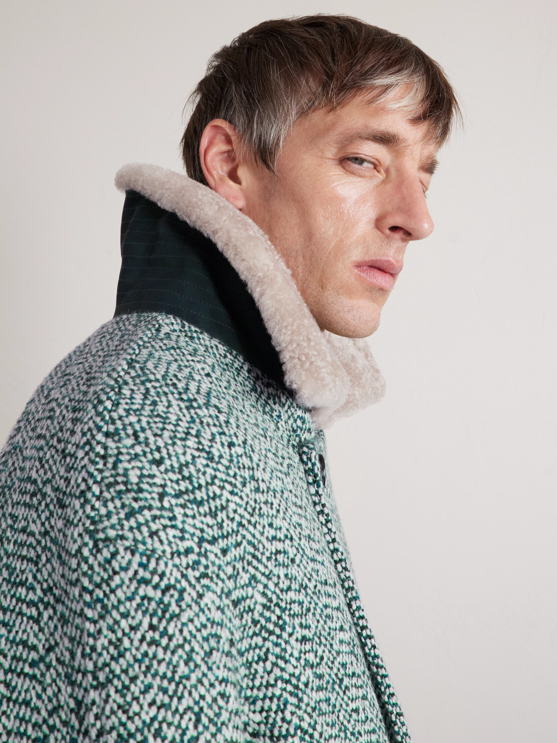 Double-Breasted Wool And Cashmere-Blend Tweed Coat