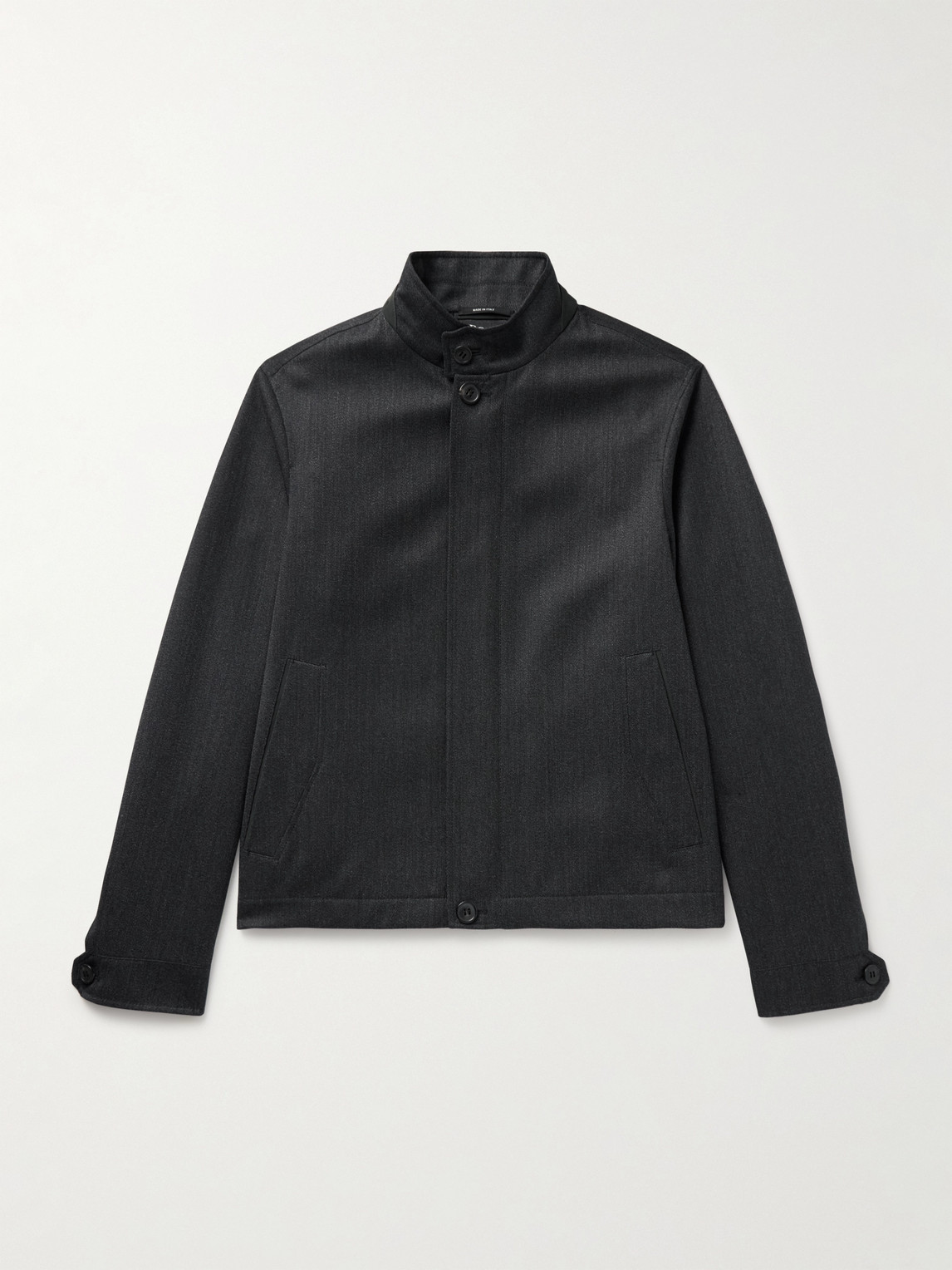 Zegna Nubuck-Trimmed Virgin Wool-Twill Jacket - Men