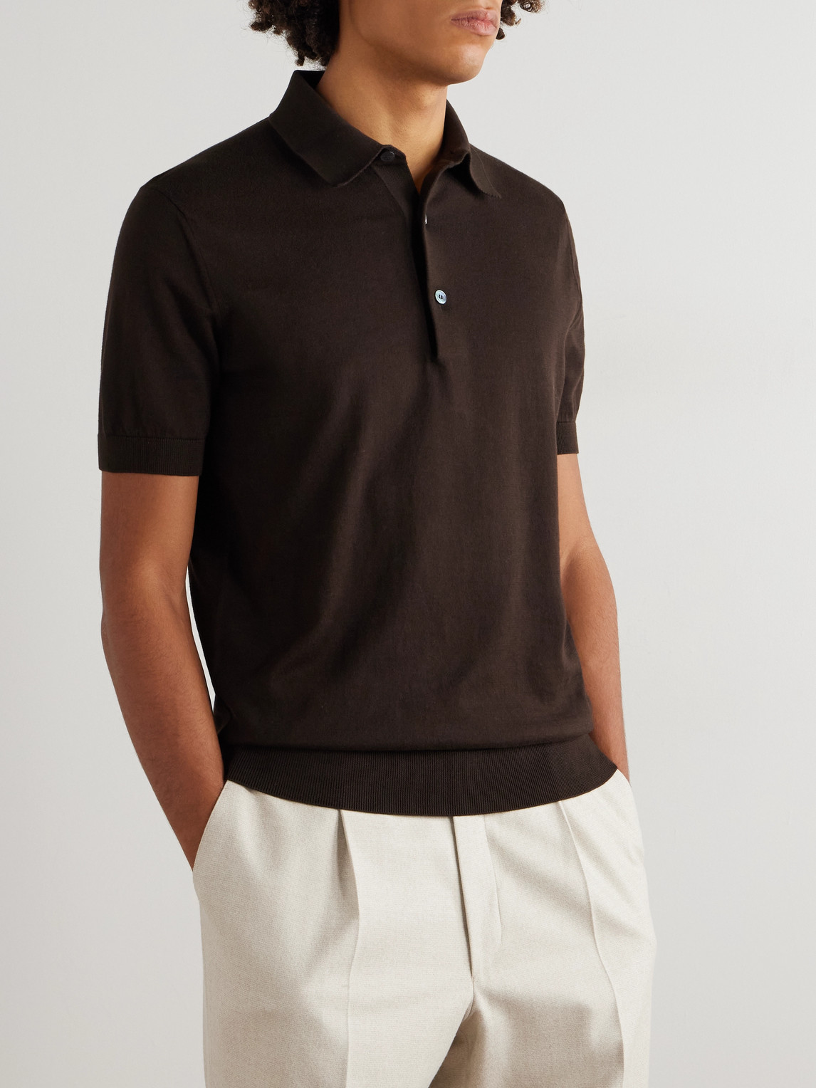 Slim-Fit Cotton Polo Shirt