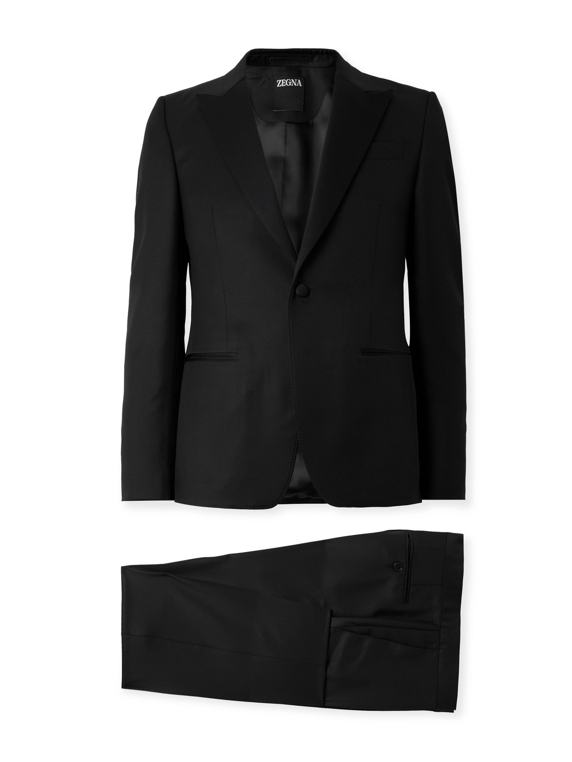 Slim-Fit Satin-Trimmed Wool and Mohair-Blend Twill Tuxedo