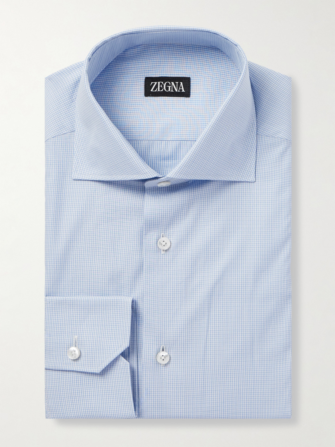 Zegna Checked Cotton Shirt - Men