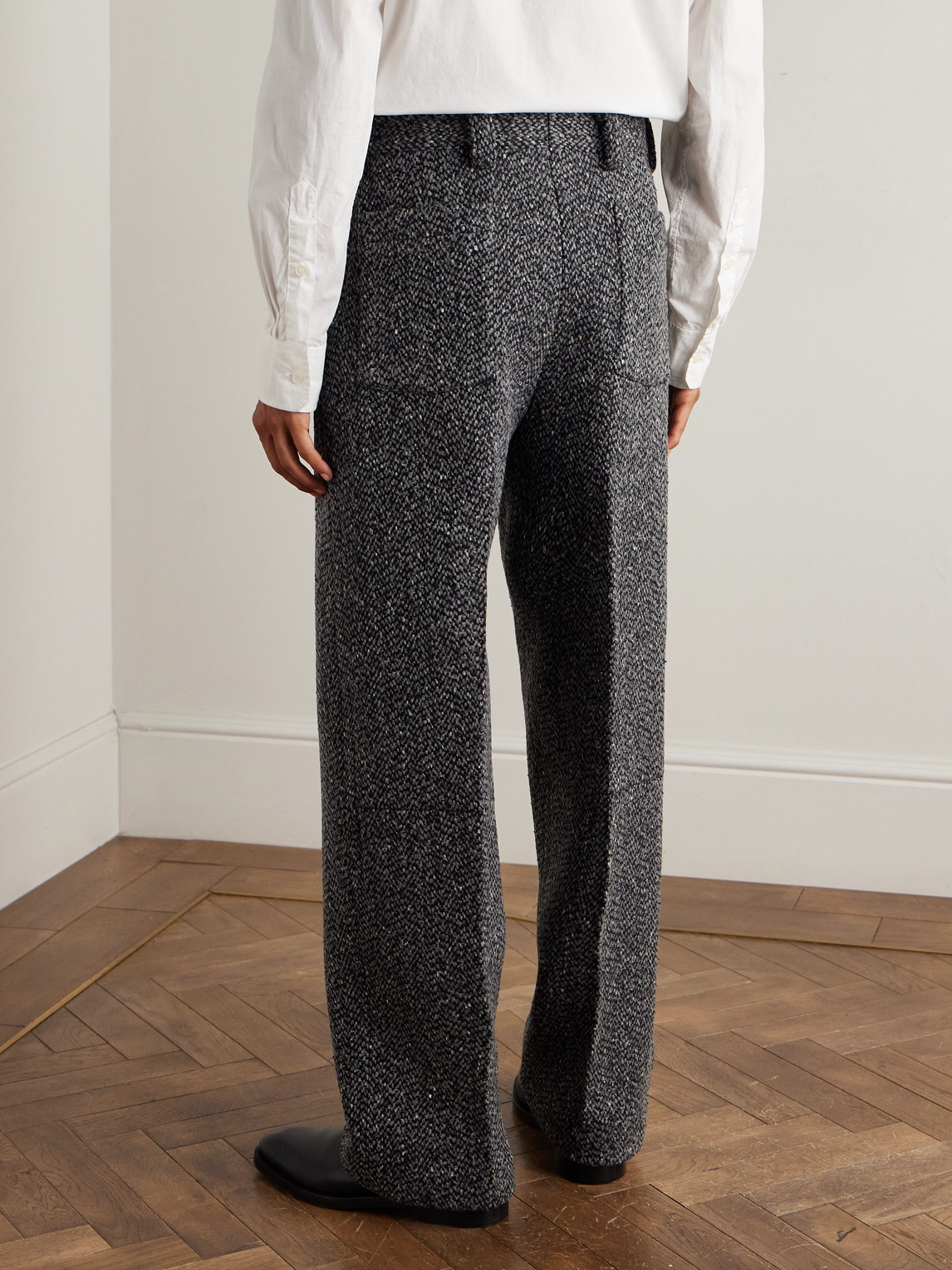 Straight-Leg Wool And Cashmere-Blend Suit Trousers