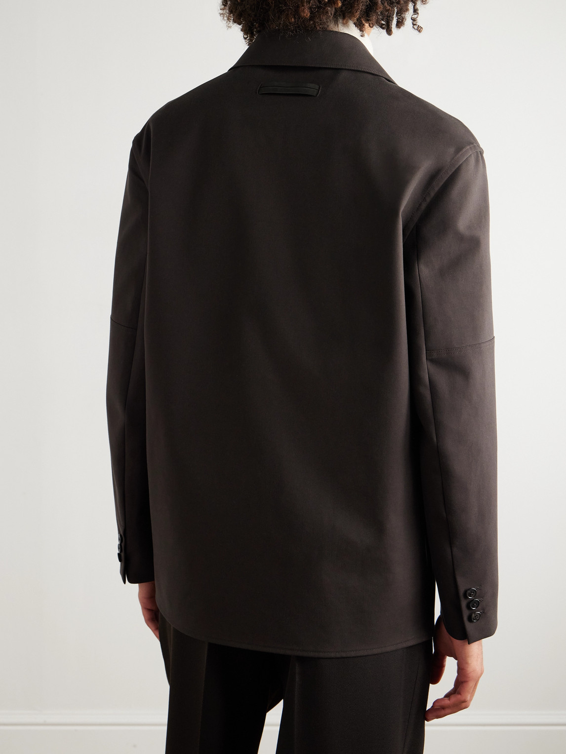  Zegna - Cotton-twill Overshirt - Men - Brown - S 
