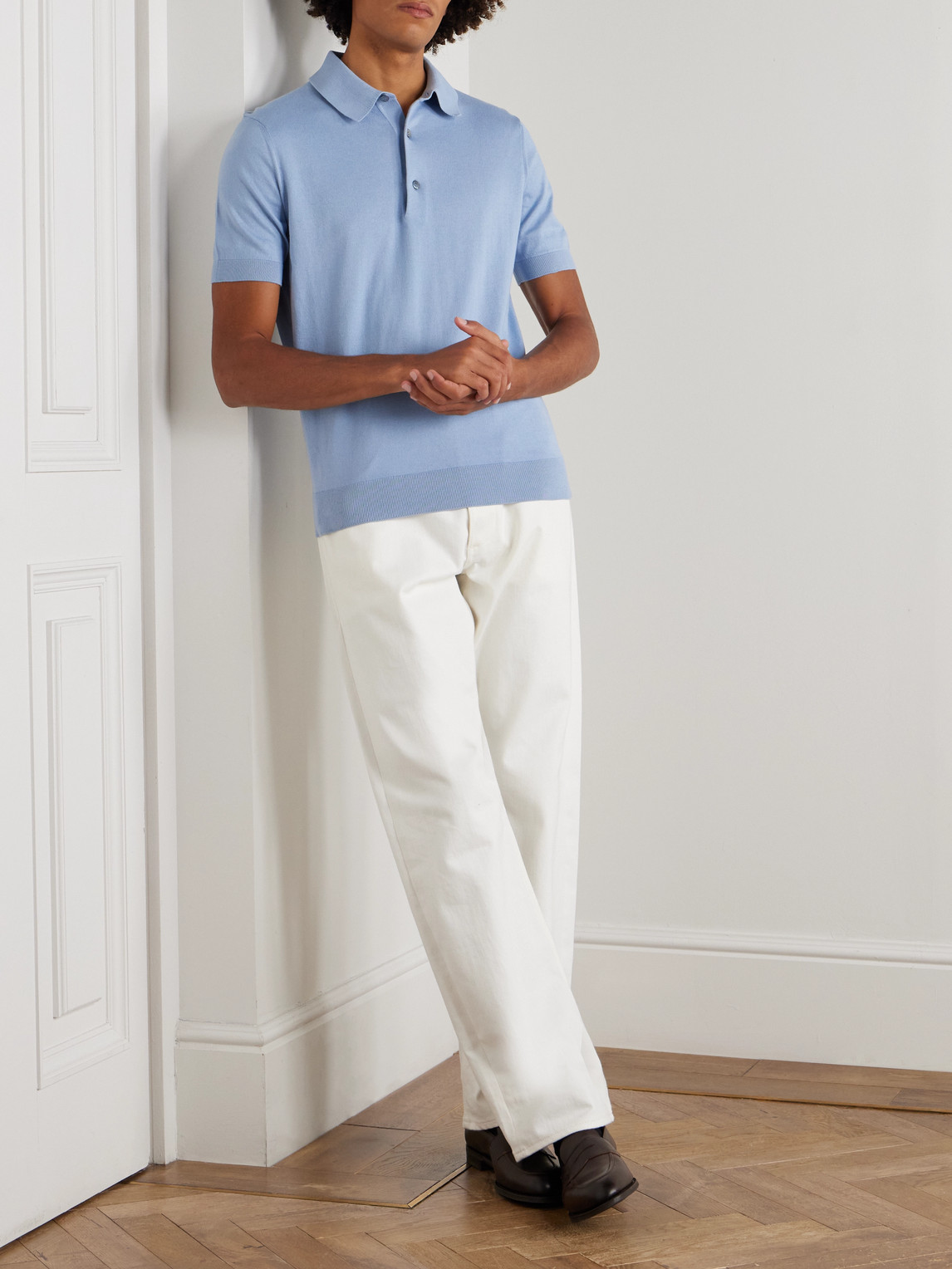 Slim-Fit Cotton Polo Shirt