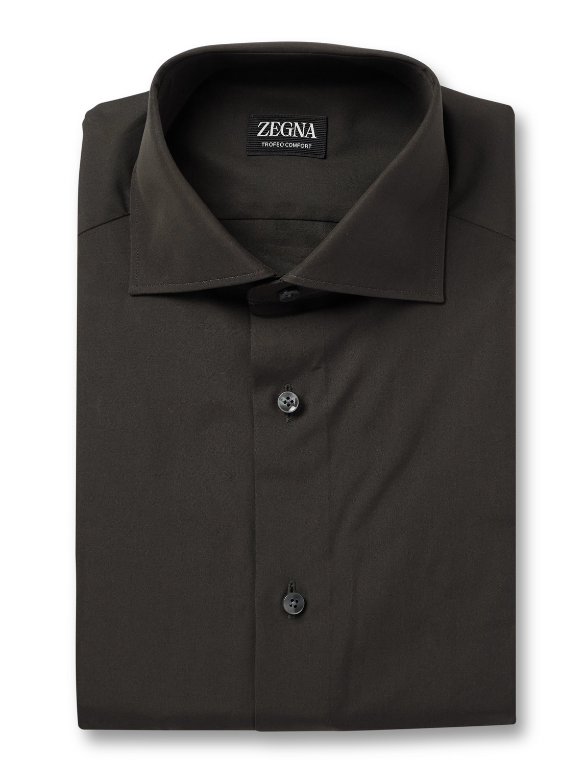 Zegna Trofeo™ Comfort Shirt In Black