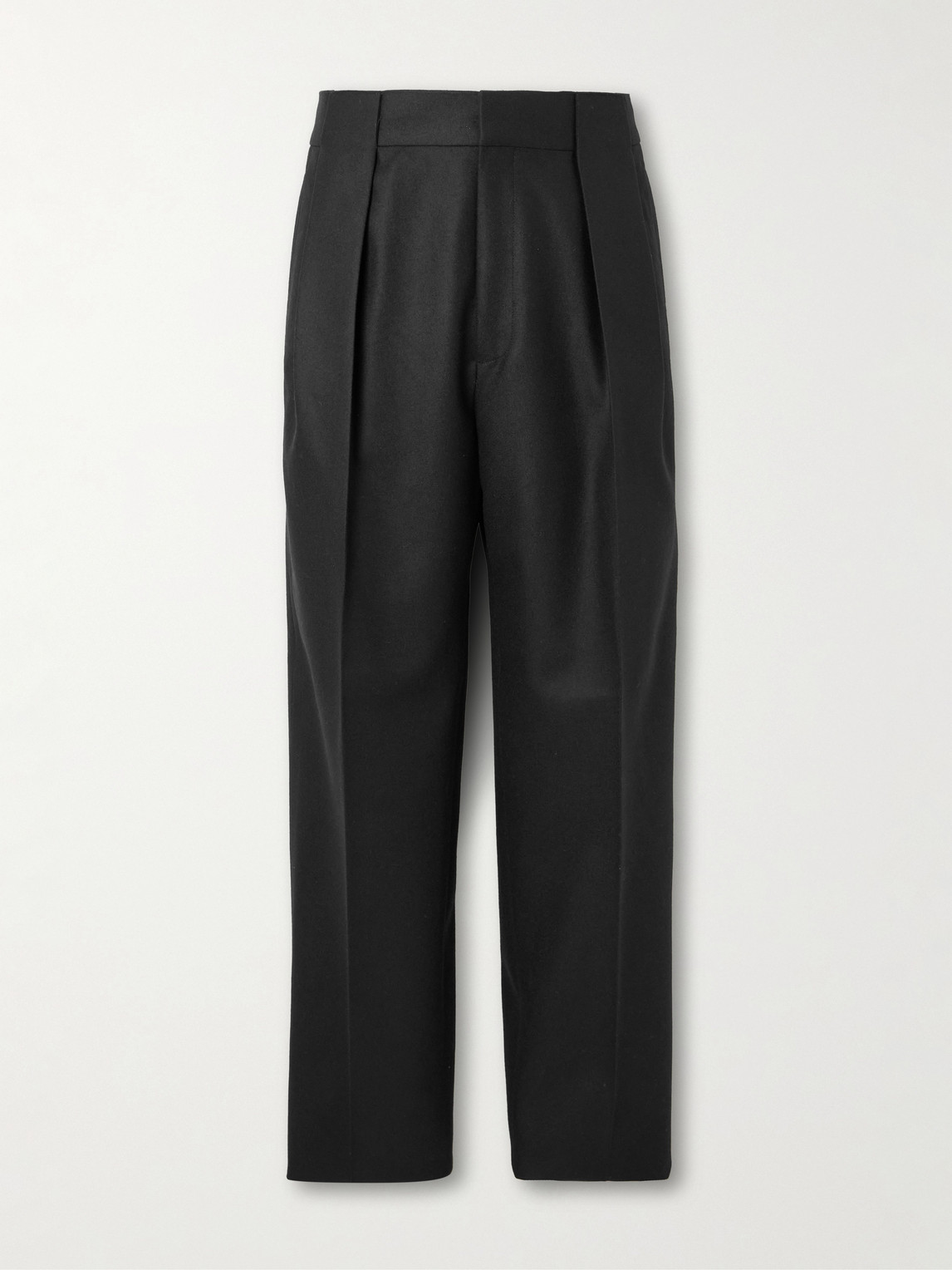 Zegna Straight-Leg Pleated Wool Trousers - Men