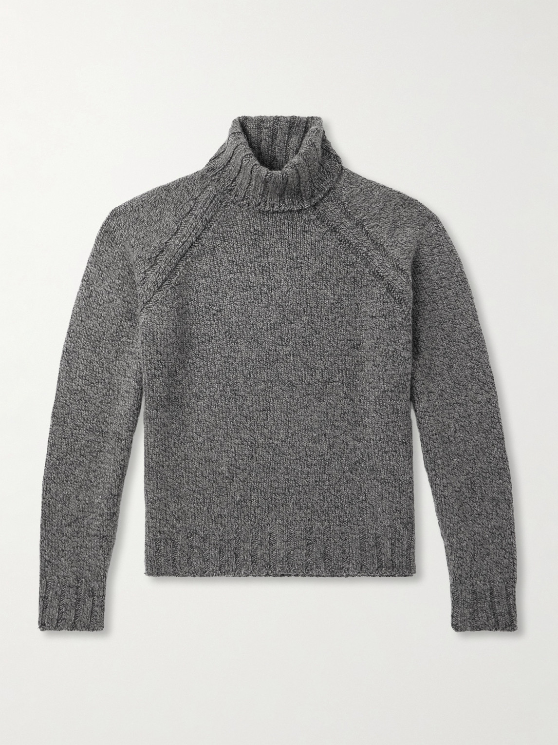 Zegna Cashmere and Wool-Blend Rollneck Sweater - Men