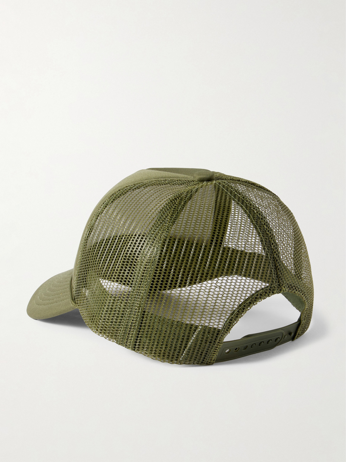 Gallery Dept. Logo-print Foam And Mesh Trucker Cap In Brown