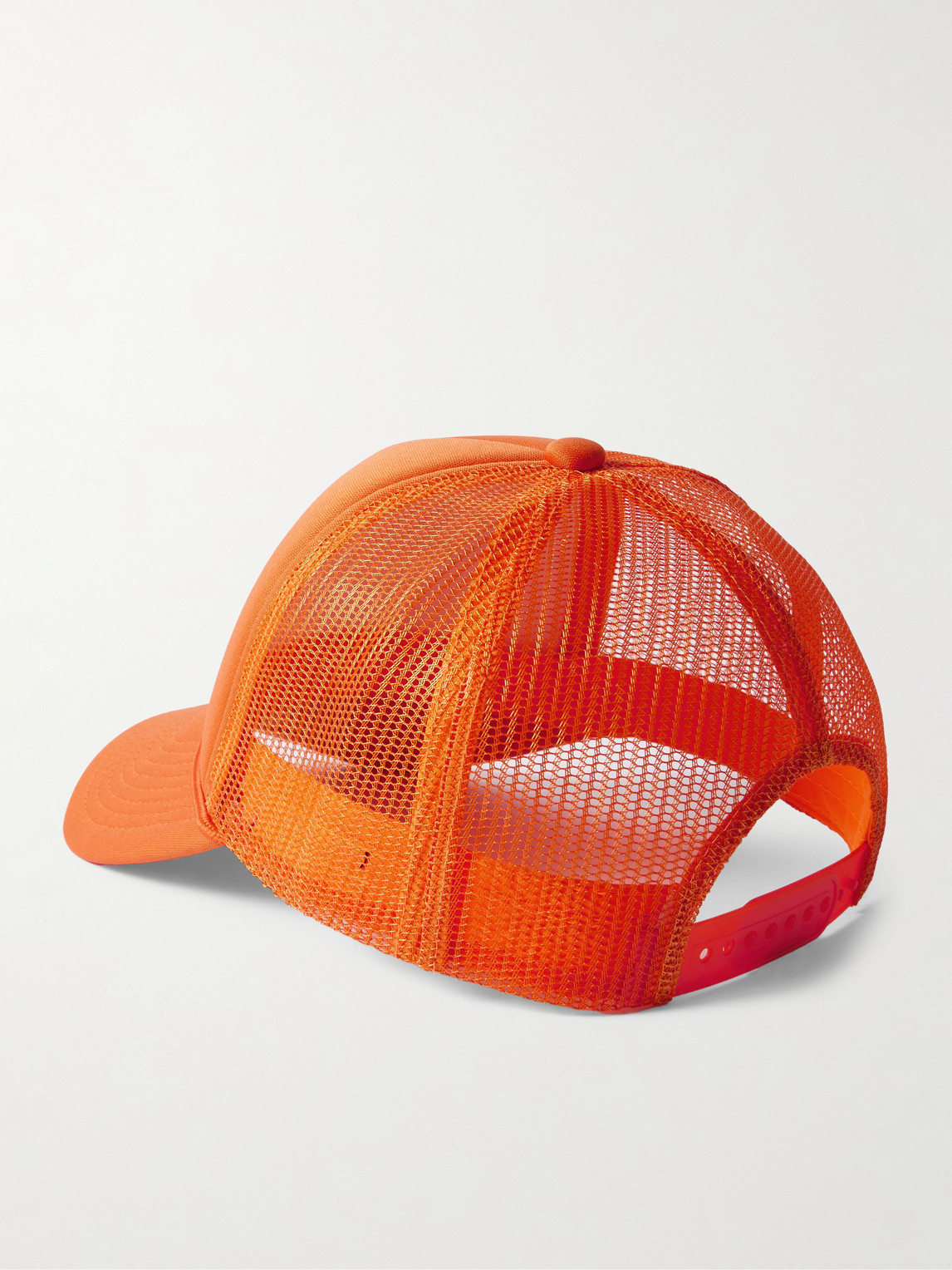 Gallery Dept. Logo-print Foam And Mesh Trucker Cap In Orange