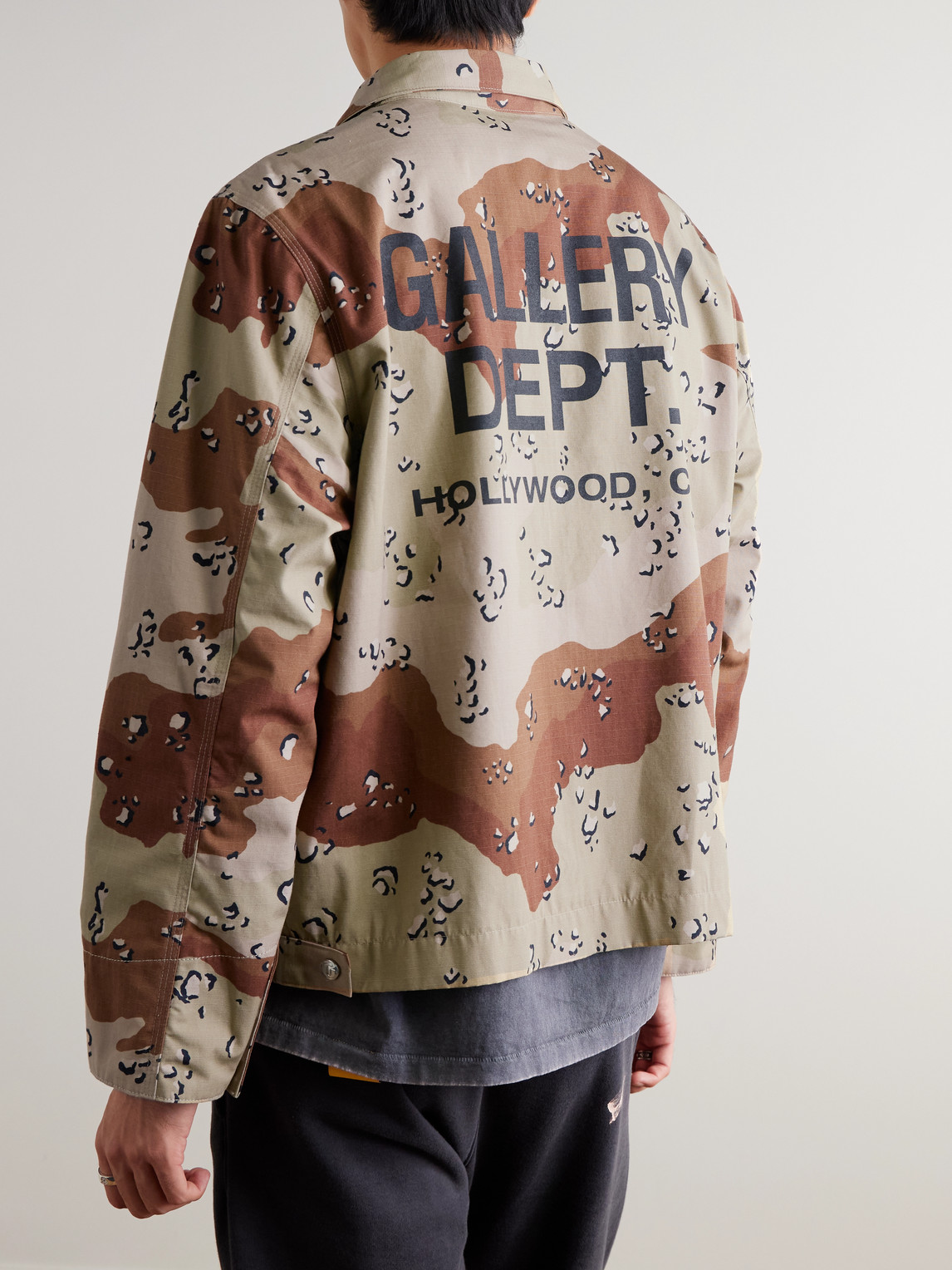 Gallery Dept. Montecito Camouflage Logo-print Cotton-ripstop Jacket In Multi