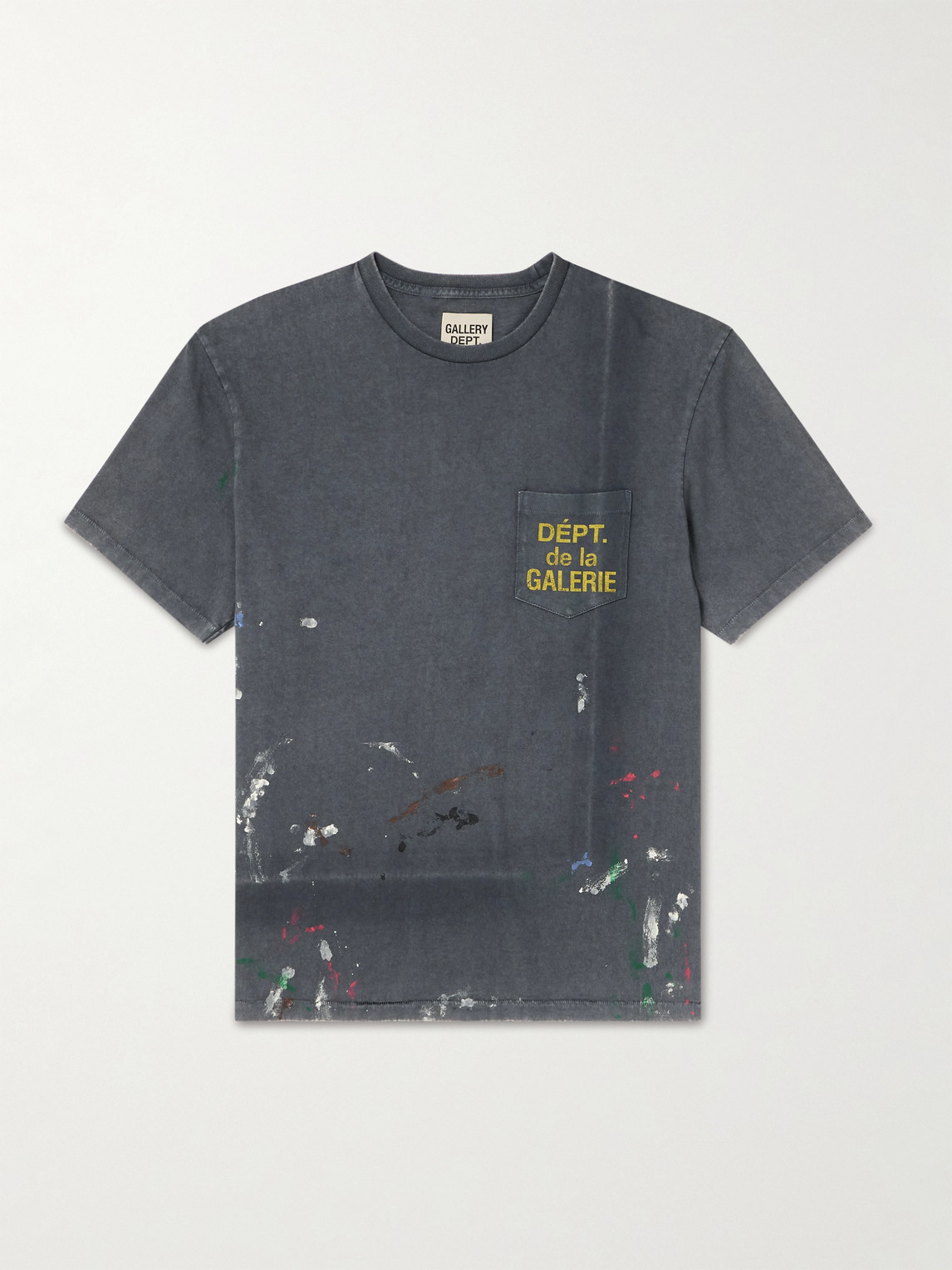 Gallery Dept. Logo-Print Paint-Splattered Cotton-Jersey T-Shirt - Men