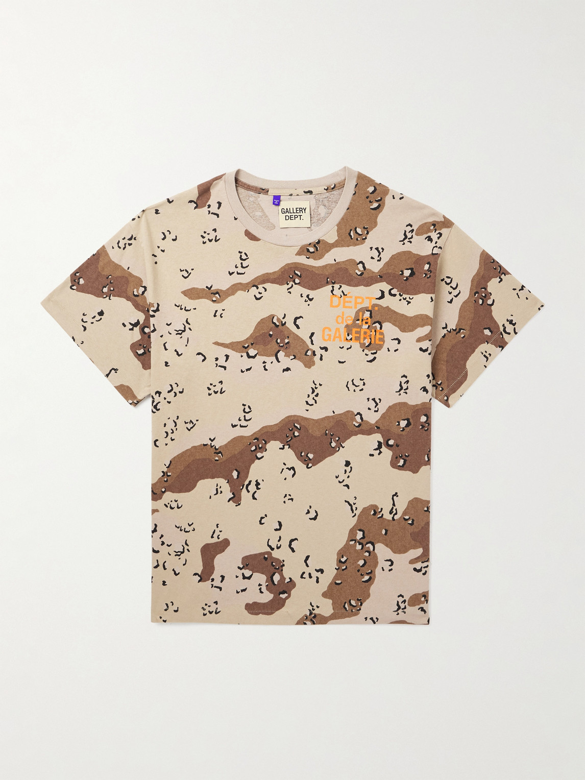 Gallery Dept. Logo-Print Camouflage-Print Cotton-Jersey T-Shirt - Men
