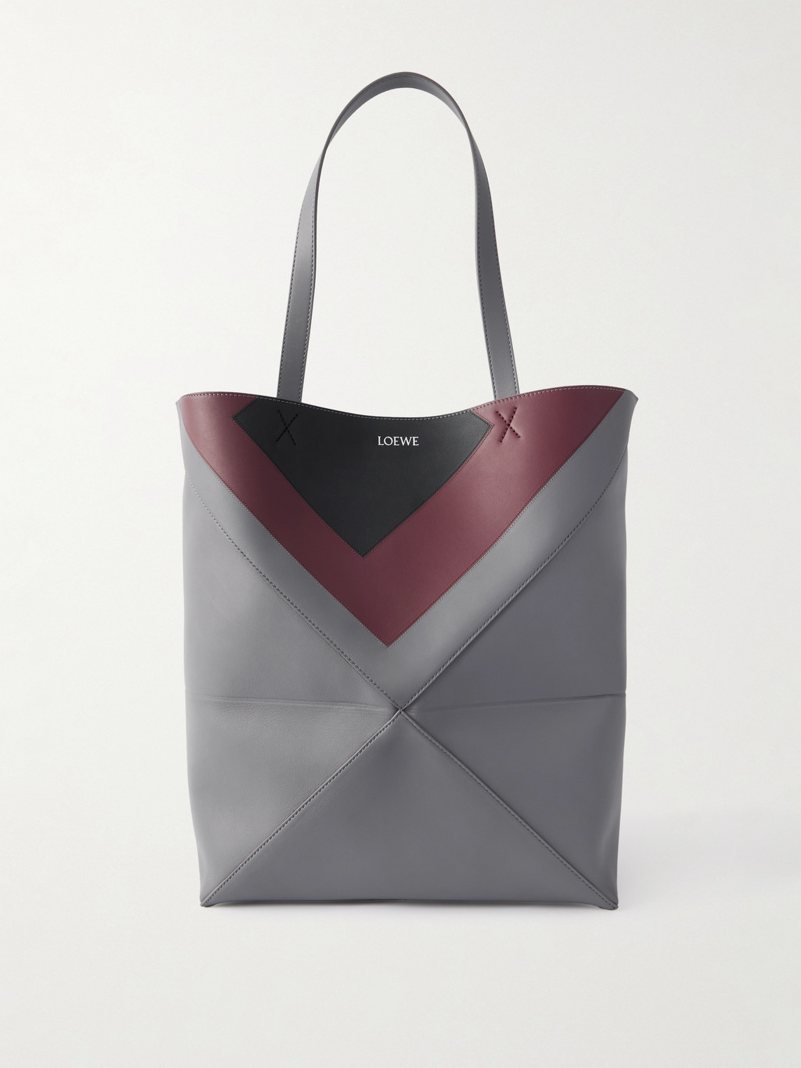 Loewe Albers Puzzle Fold XL Panelled Leather Tote Bag - Men