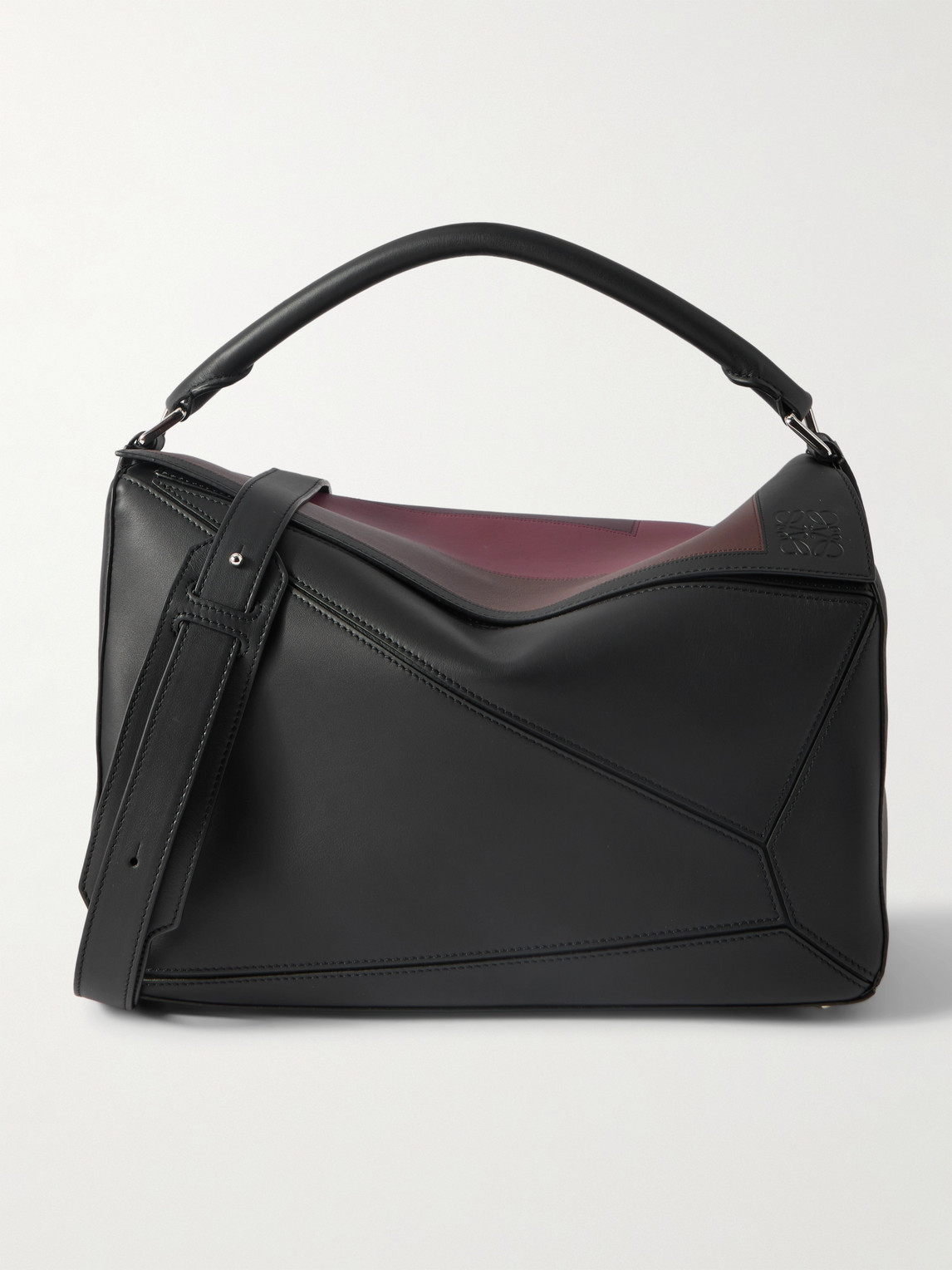 Loewe Albers Puzzle Edge Large Logo-Debossed Leather Messenger Bag - Men