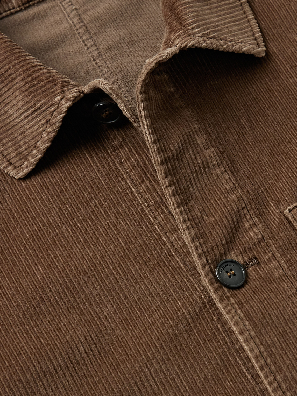 Incotex Cotton-blend Corduroy Chore Jacket In Brown