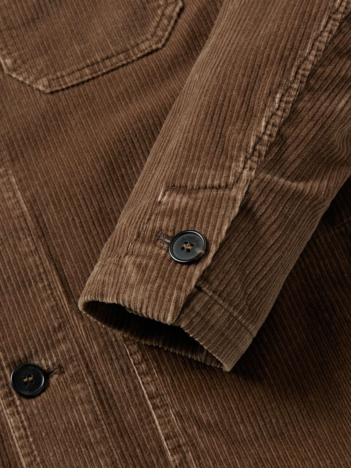 Incotex Cotton-blend Corduroy Chore Jacket In Brown