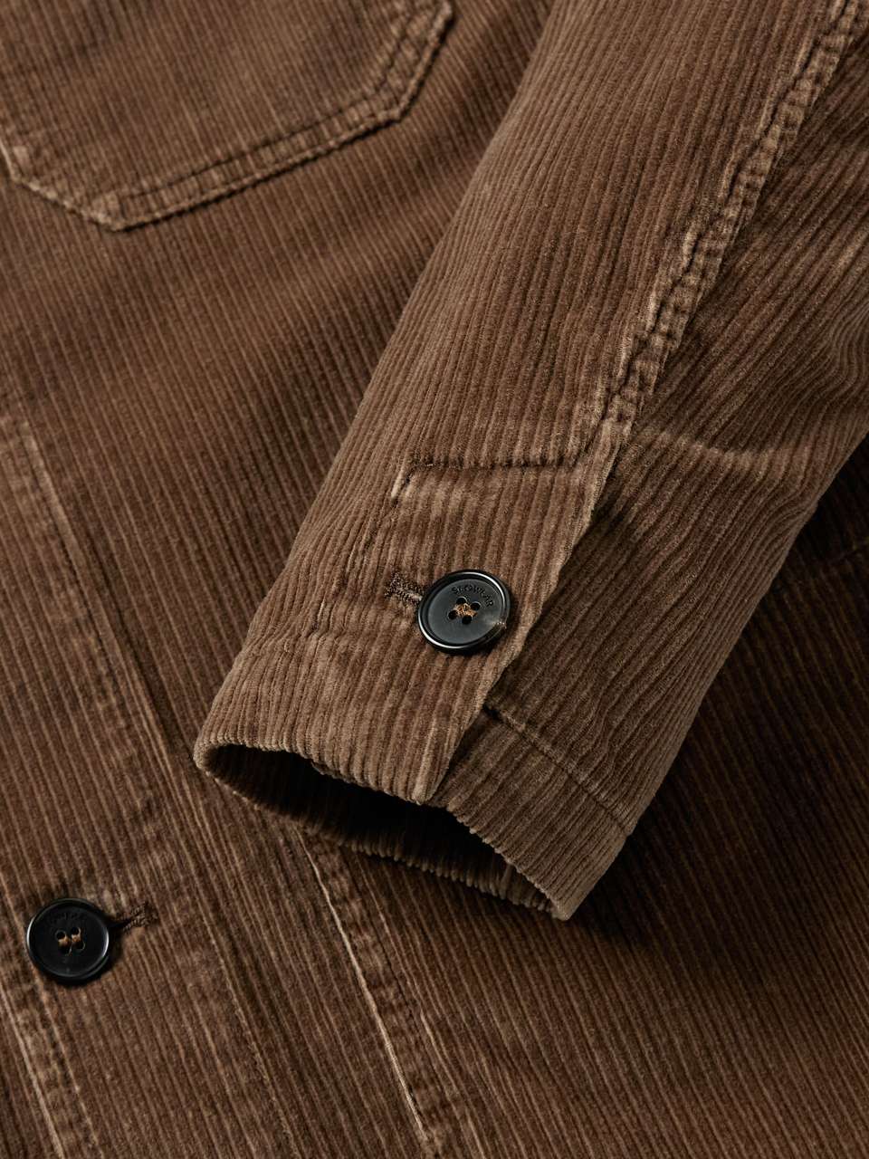 Veste Montedoro / Slowear Baires - Bleu Marine, Velours Côtelé, Taille IT 48 (M) - Occasion Très Bon état