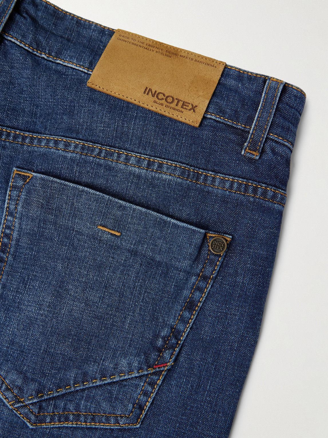 Incotex Slim-fit Jeans In Blue