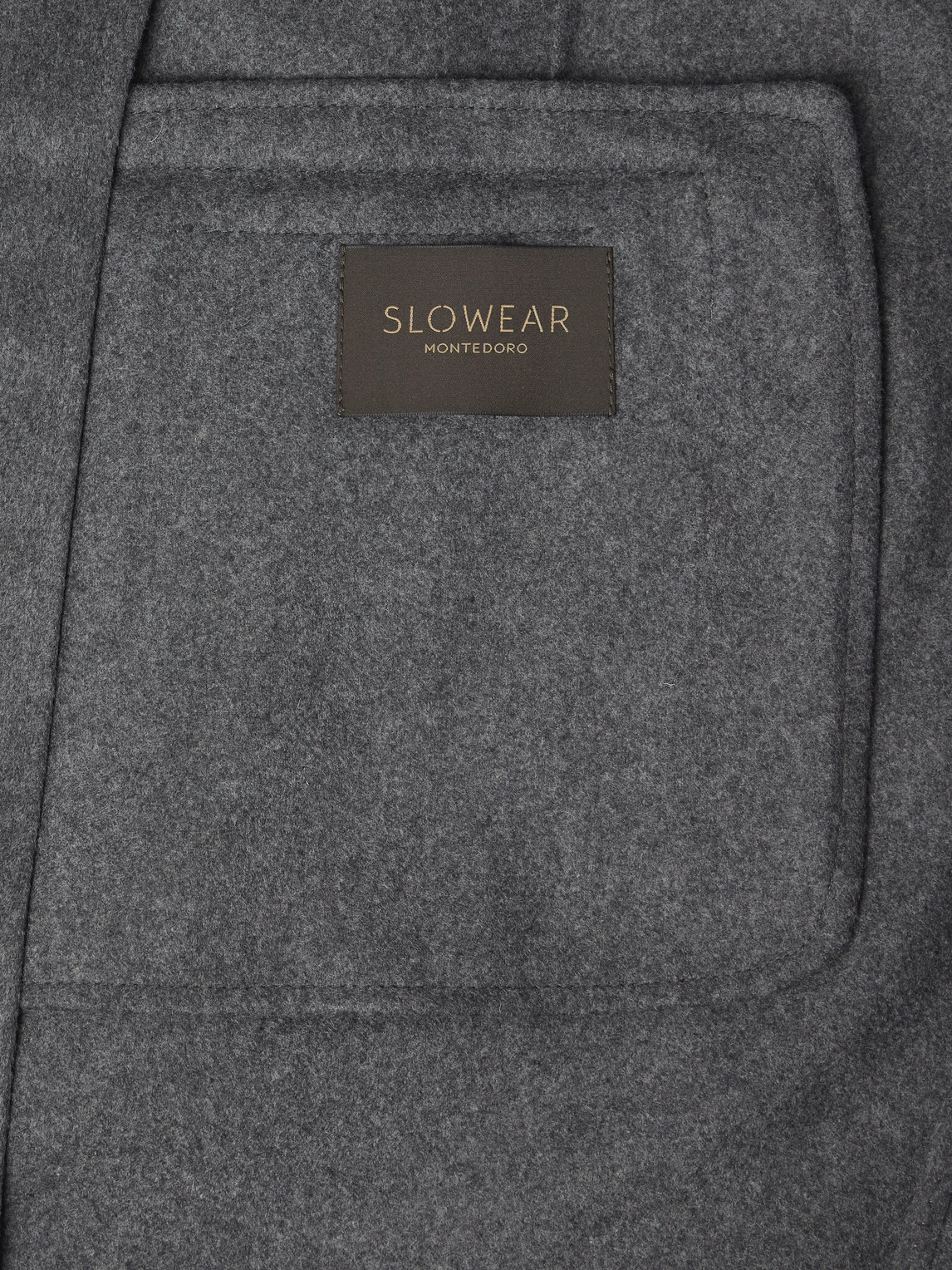 Incotex Montedoro Brushed Wool-blend Coat In Gray