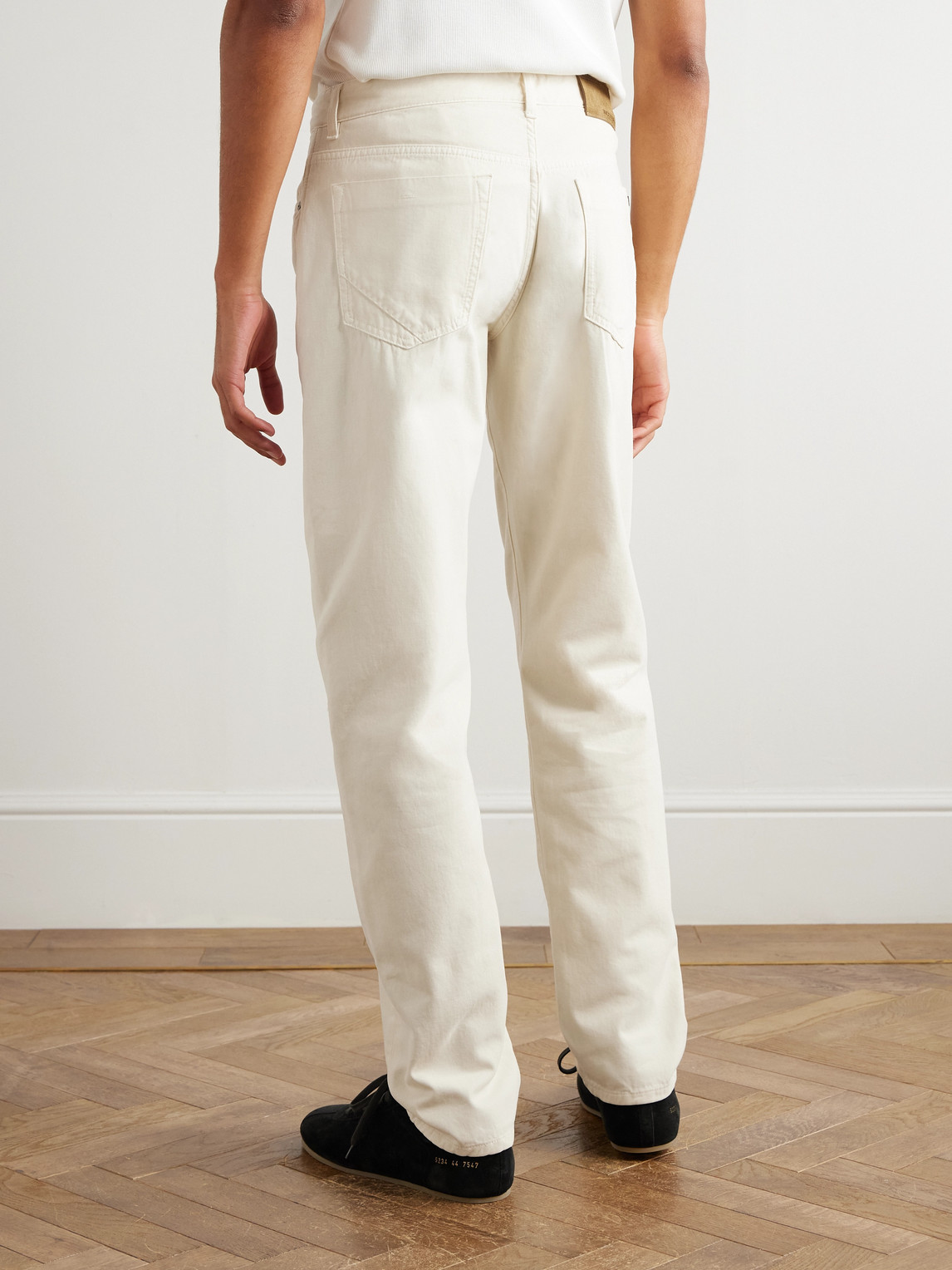 Incotex Blue Division Straight-leg Jeans In Neutral