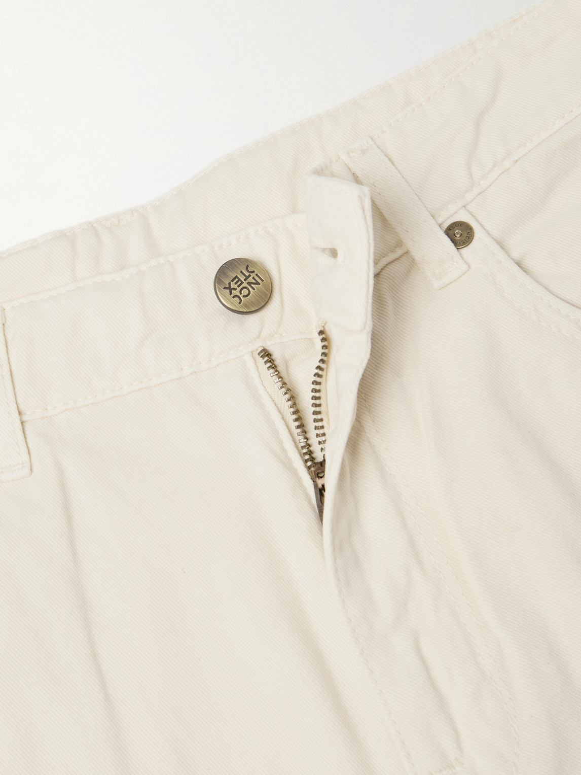 Incotex Blue Division Straight-leg Jeans In Neutral