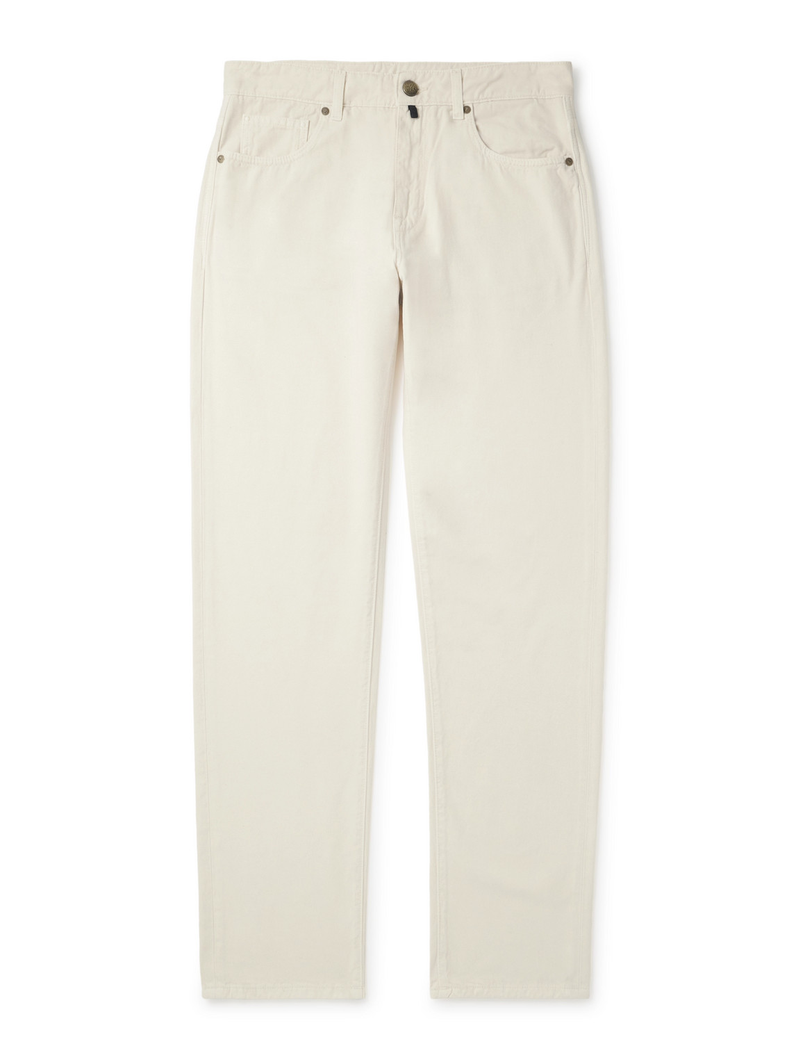 Incotex Blue Division Straight-leg Jeans In Neutral