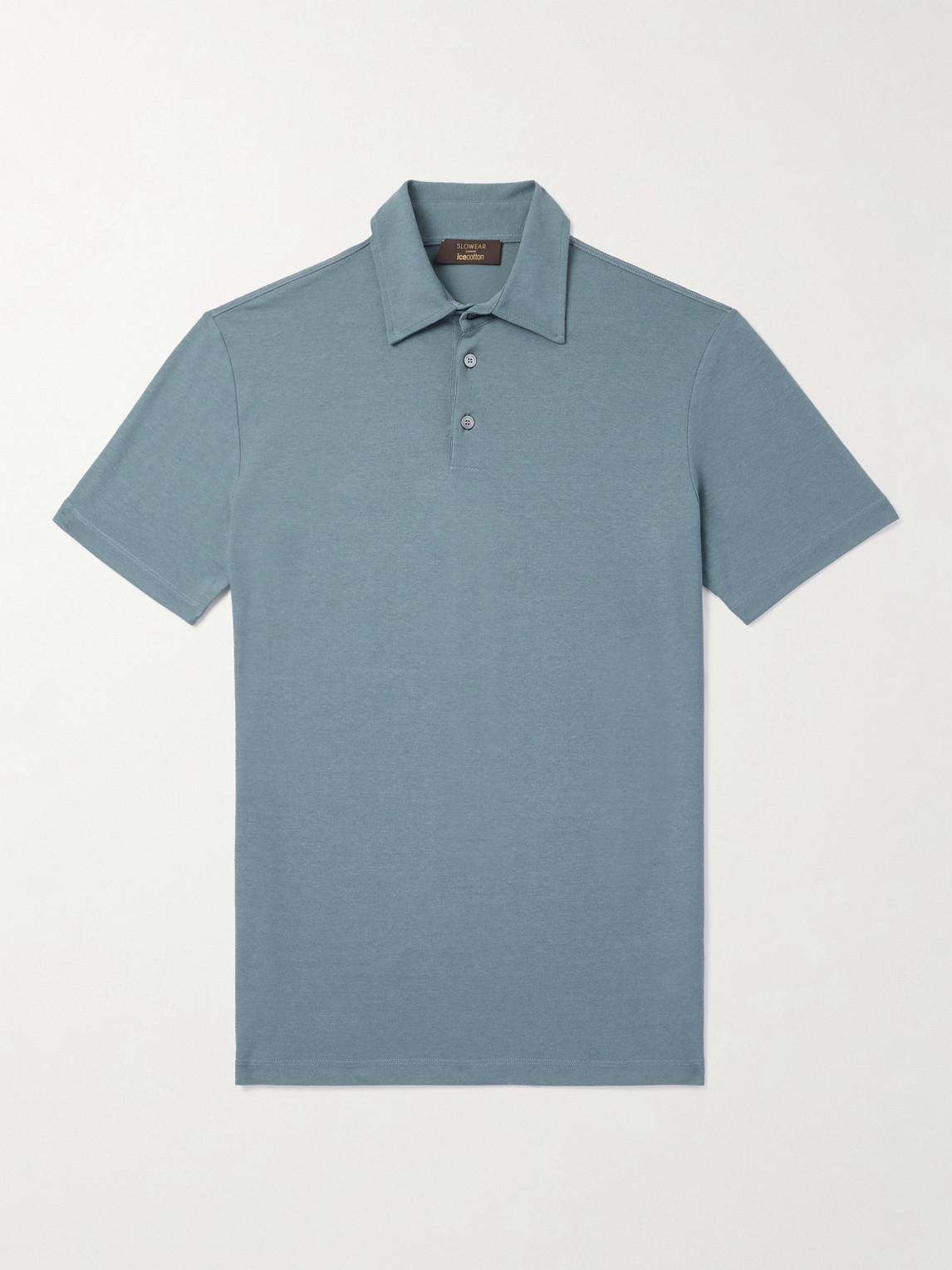 Incotex Zanone Slim-fit Icecotton Polo Shirt In Blue