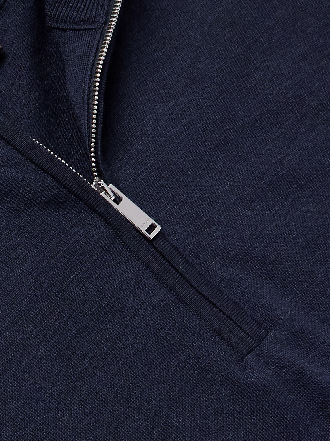 Incotex Zanone Flexwool Half-zip Sweater In Blue