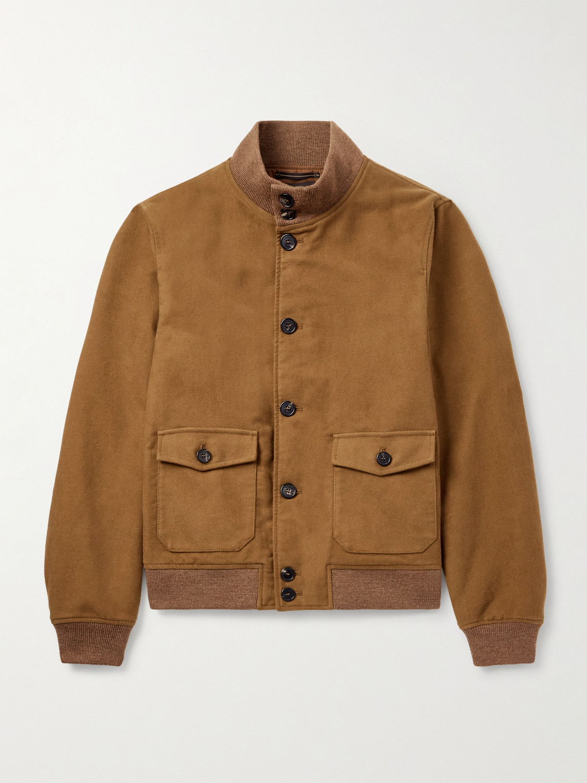 Incotex Montedoro Cotton-twill Jacket In Brown