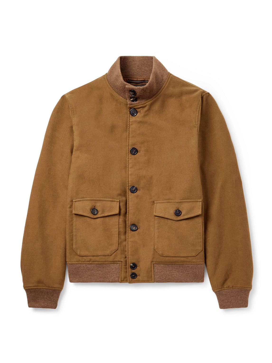 Incotex Montedoro Cotton-twill Jacket In Brown