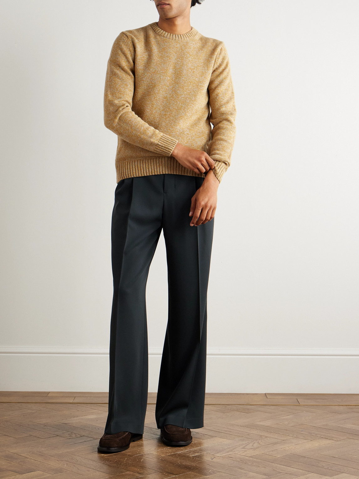 Incotex Zanone Wool Sweater In Brown