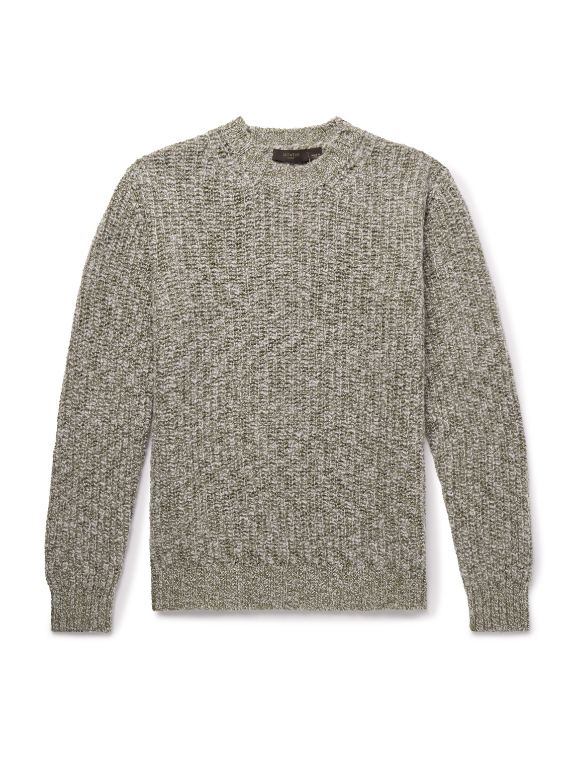 Zanone Ribbed Brushed-Wool Sweater