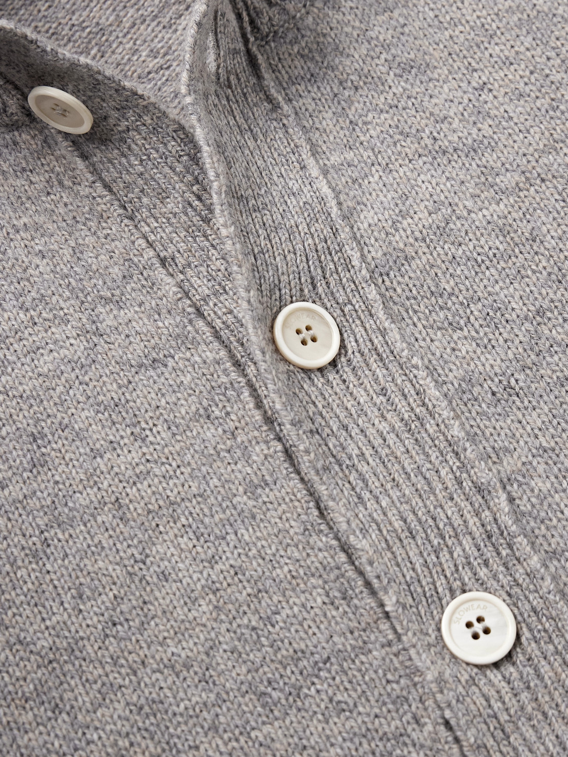 Incotex Zanone Slim-fit Virgin Wool Cardigan In Gray