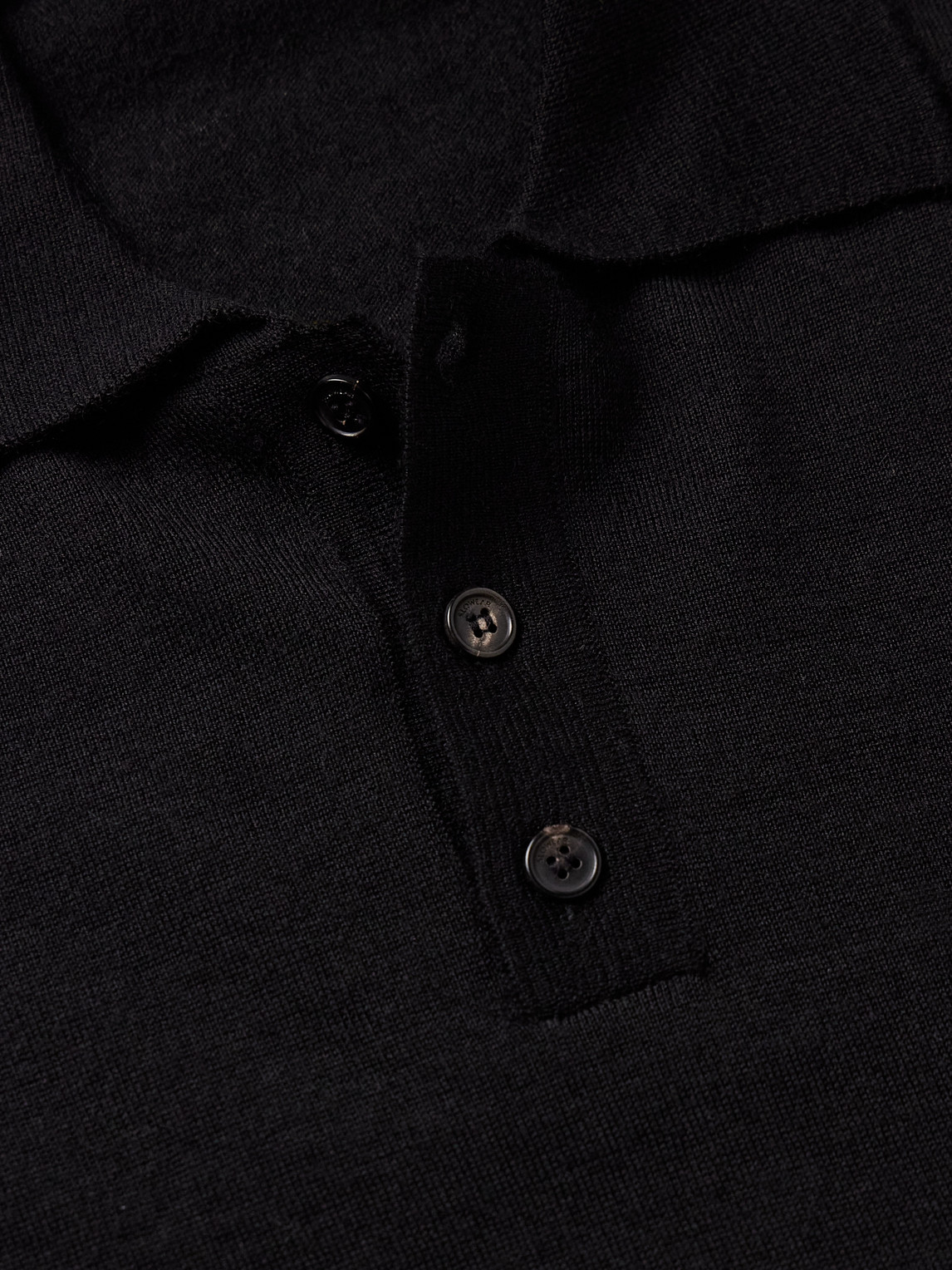 Incotex Zanone Slim-fit Cashmere And Silk-blend Polo Shirt In Black