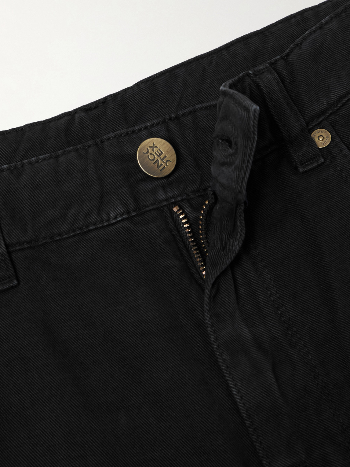 Incotex Blue Division Slim-fit Tapered Jeans In Black