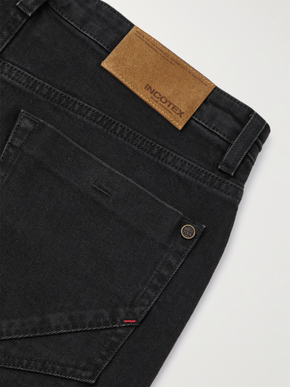 Incotex Straight-leg Jeans In Black