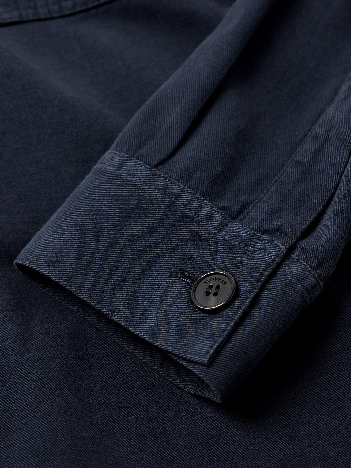 Incotex Cotton And Cashmere-blend Overshirt In Blue