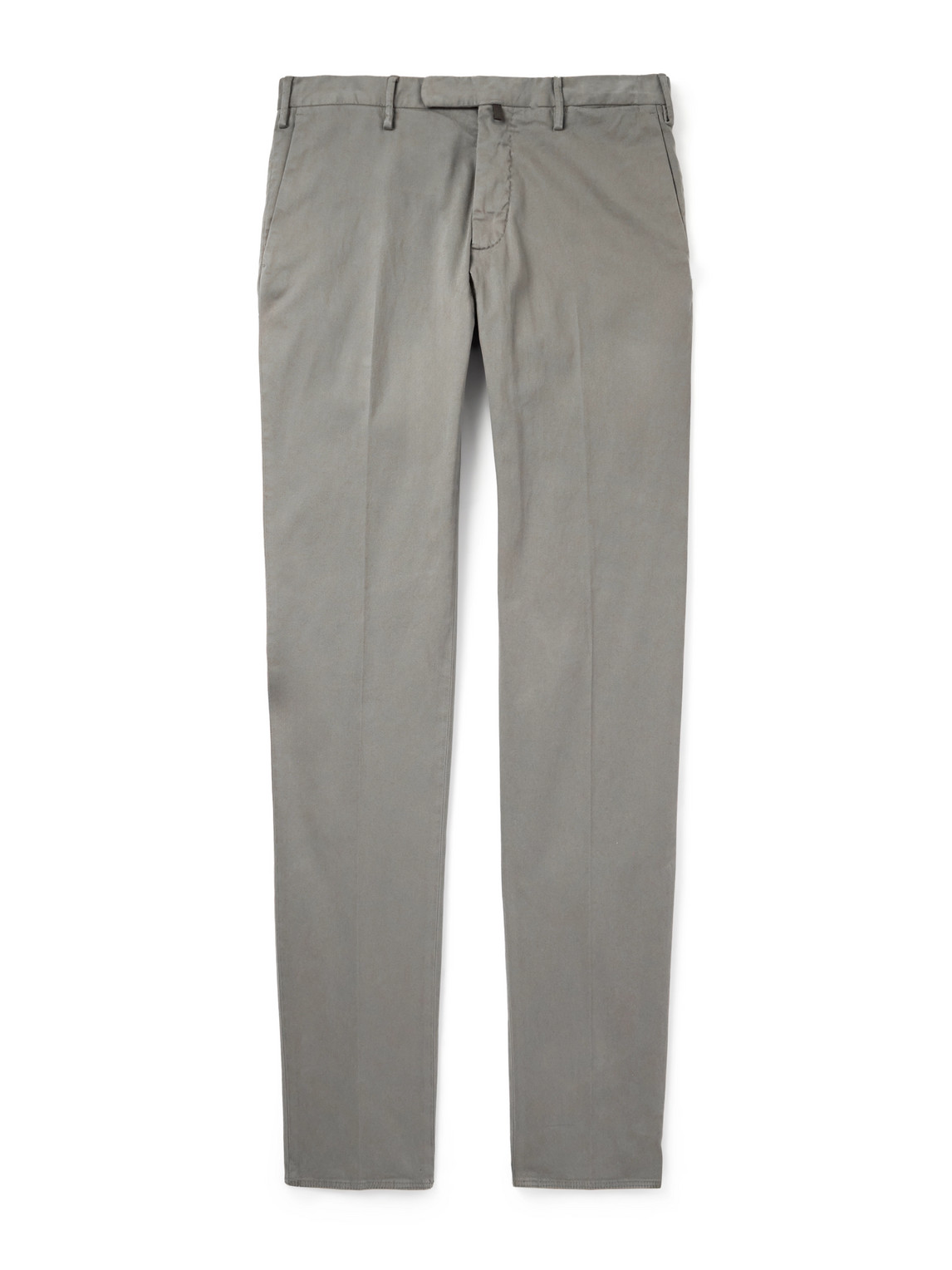 Incotex Straight-leg Cotton-blend Twill Trousers In Gold