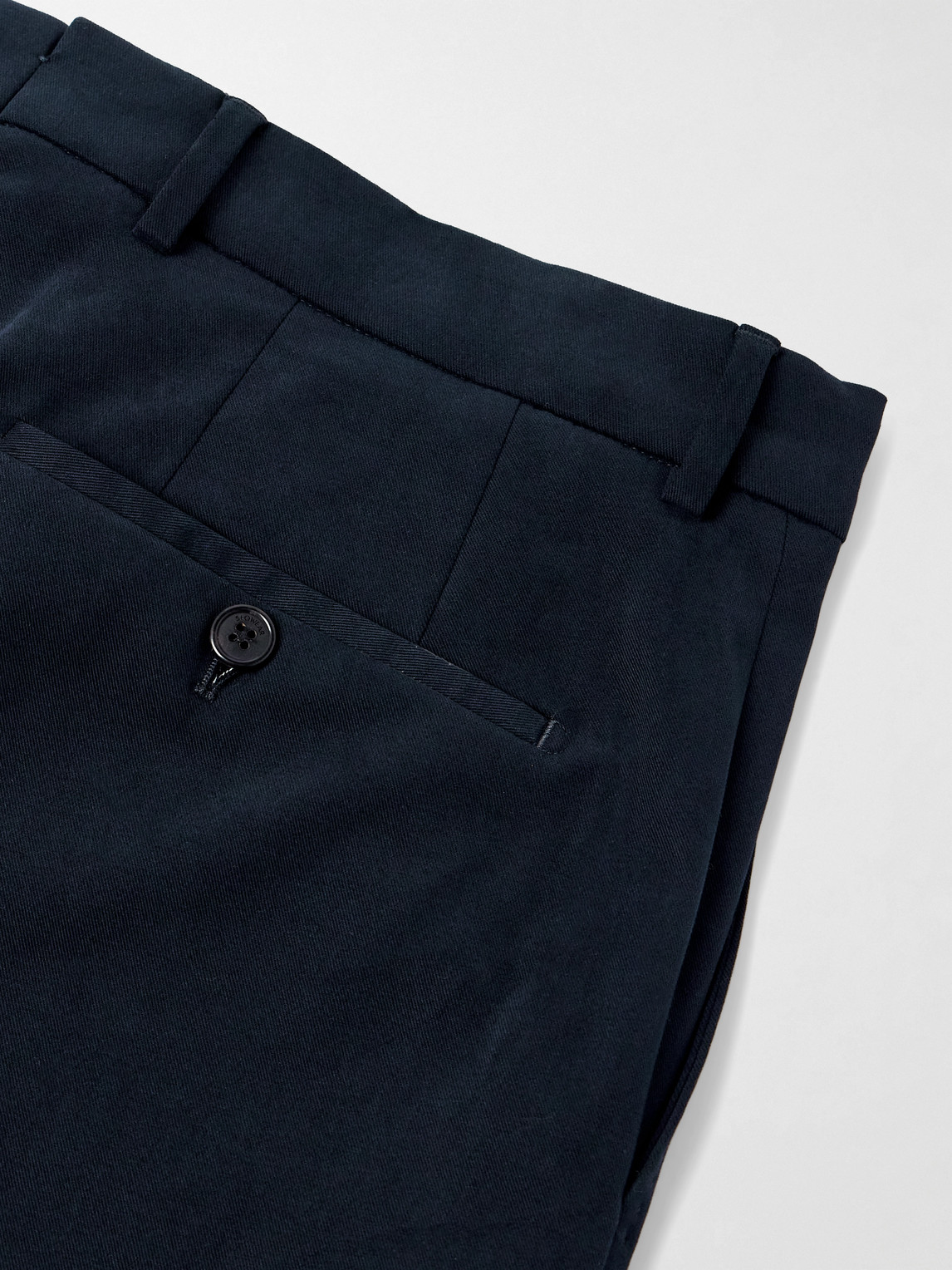 Incotex Straight-leg Stretch-cotton Trousers In Blue