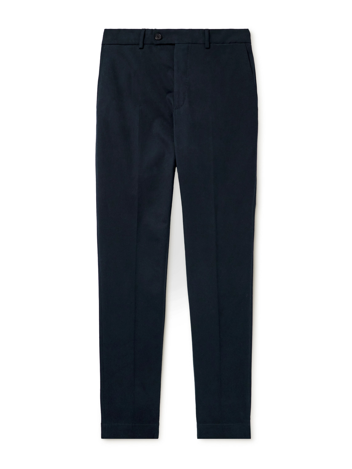 Incotex Straight-leg Stretch-cotton Trousers In Blue
